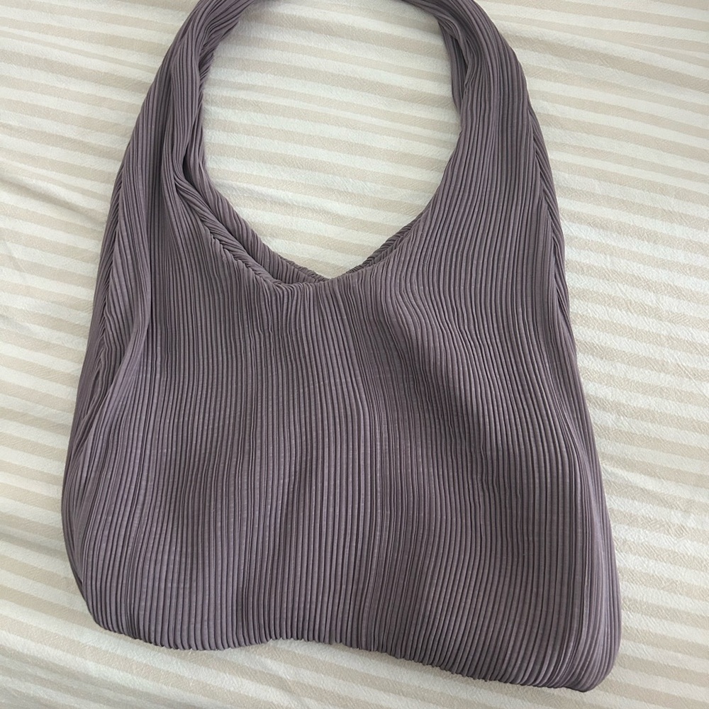 Zara Pleated Shoulder Bag in Dusty Mauve